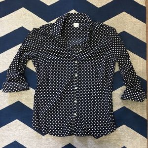 J. Crew Classic Navy Button Up